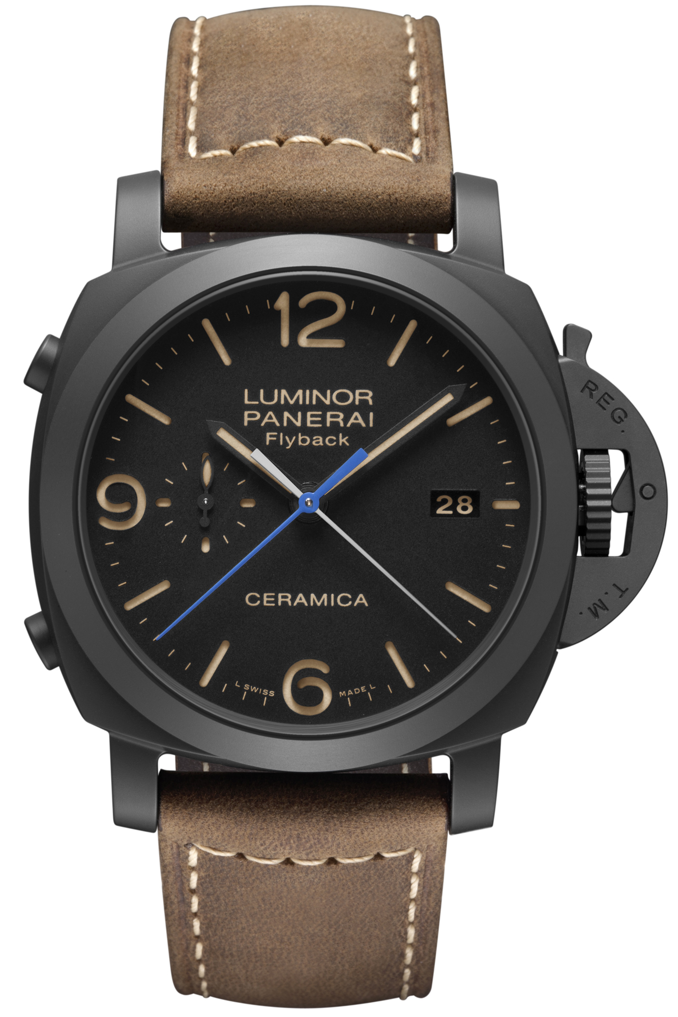 Panerai Luminor 1950 3 Days Chrono Flyback Ceramica With Central Minute Hand (PAM580