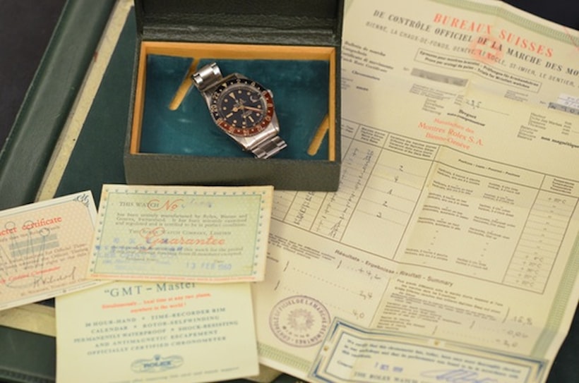Vintage Rolex GMT Master 6542 Box and Papers