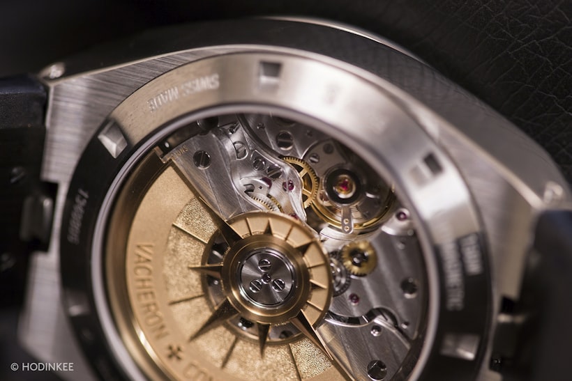 Vacheron Constantin Overseas Chronograph 2016 movement closeup