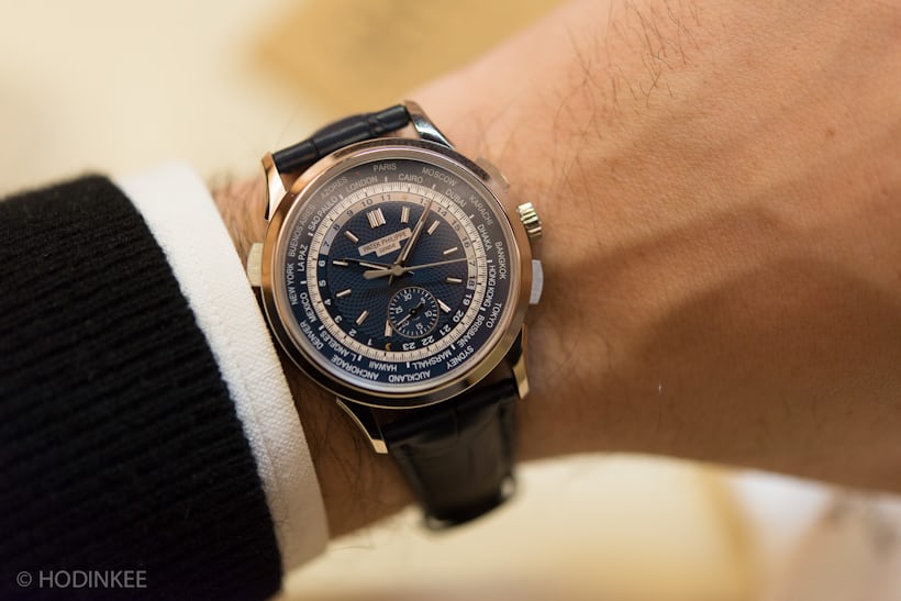 patek 5930 world time chronograph wristshot 2