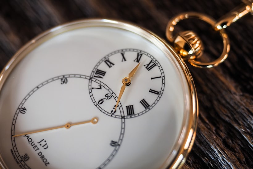 La Montre de Poche Email Ivoire dial closeup