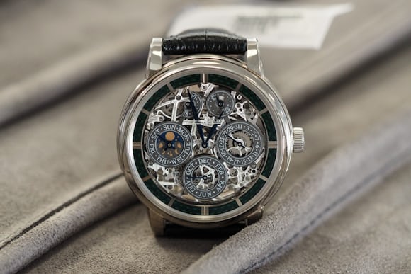 enameling jaeger lecoultre le sentier perpetual calendar