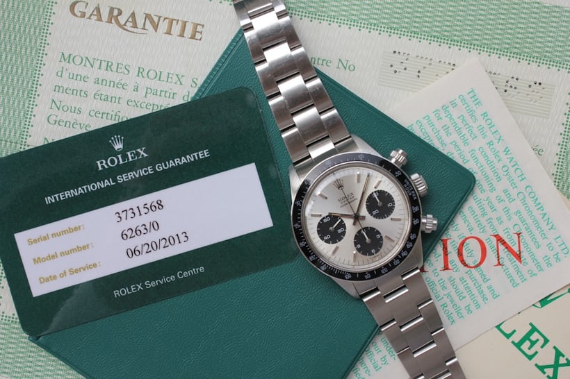 Rolex Daytona Reference 6263 With Papers