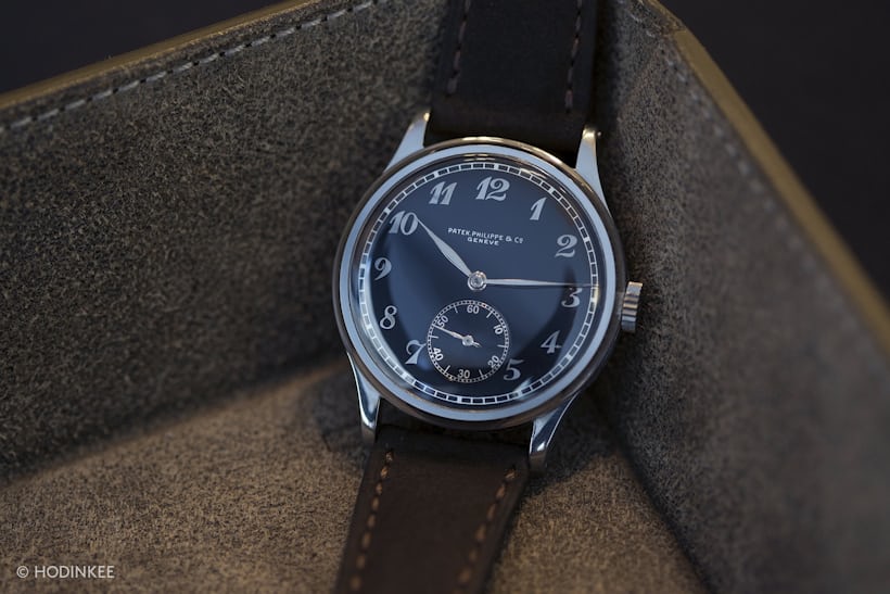 Patek Philippe black dial Calatrava with Breguet numerals
